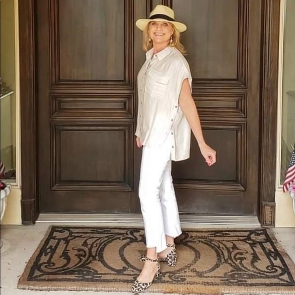 Cabi Boxy Shirt Spring 2021 New Arrivals #5951 Size M - Picture 7 of 9